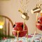 Set of 2 Christmas Metal Bells Reindeer Table Décor or Floor Décor